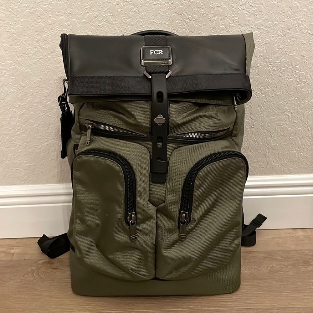 Tumi London Roll-Top Backpack EUC